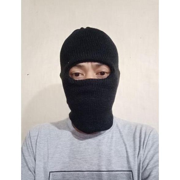 Paket isi 20 PCS Topi kupluk ninja pria dewasa tebal bolong 1 /buff topi kupluk rajut pria Dewasa po
