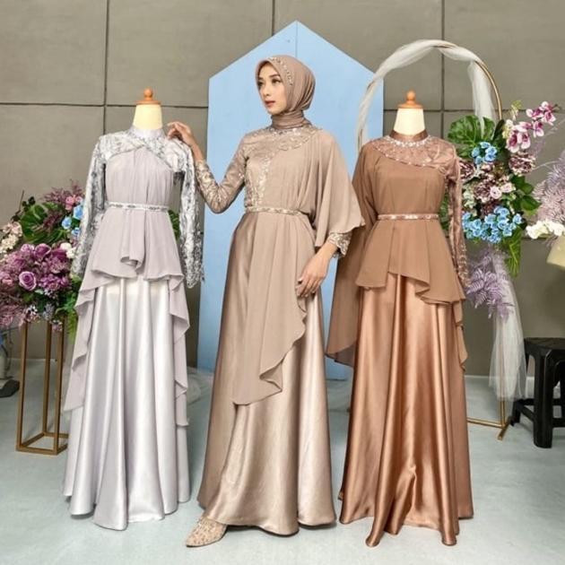 NEW PROMO COD - GAMIS KONDANGAN 2024 TERBARU GAMIS BROKAT EXCLUSIVE 1 gamis 10 LOOK MODEL PLUS OUTER