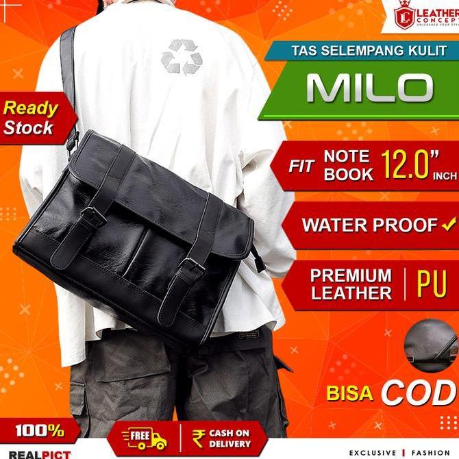 Tas Selempang Kulit Pria Tas Kulit Pria Tas Pria Tas Kuliah Pria MILO