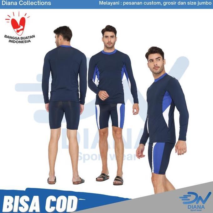 Setelan Baju Renang Pria | Setelan Renang Cowok Set Pria | Set Renang Pria Jumbo | Setelan baju rena
