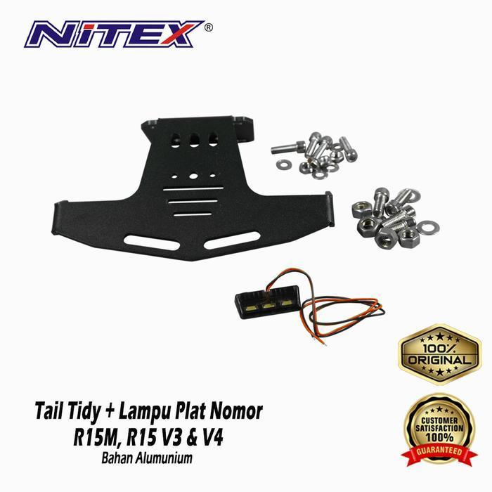 Nitex Tail Tidy +Lampu Plat Nomor / Fender Eliminator Yamaha R15 V3 V4 Original Dan Terpercaya