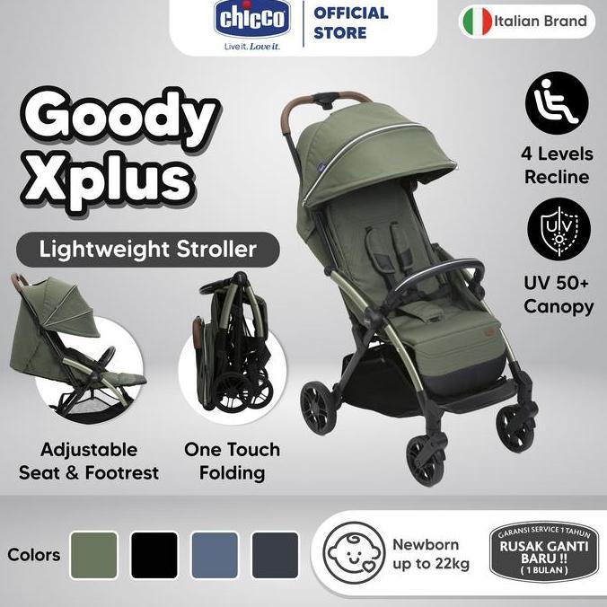 Chicco Goody XPlus Stroller / Auto Fold Stroller / Kereta Dorong Bayi / Kereta Bayi / Stroller Baby 