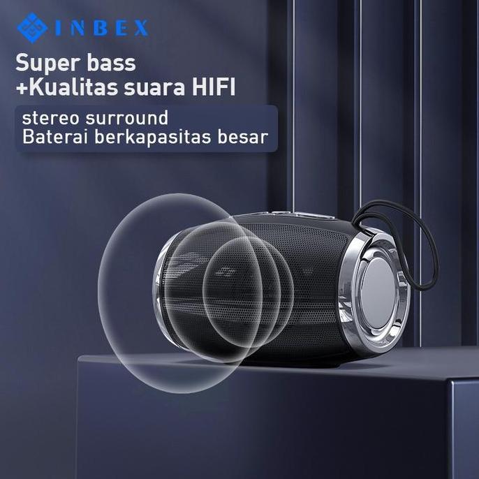 INBEX TWS Speaker Bluetooth5.0 Portabel Musik Bluetooth Extra Bass