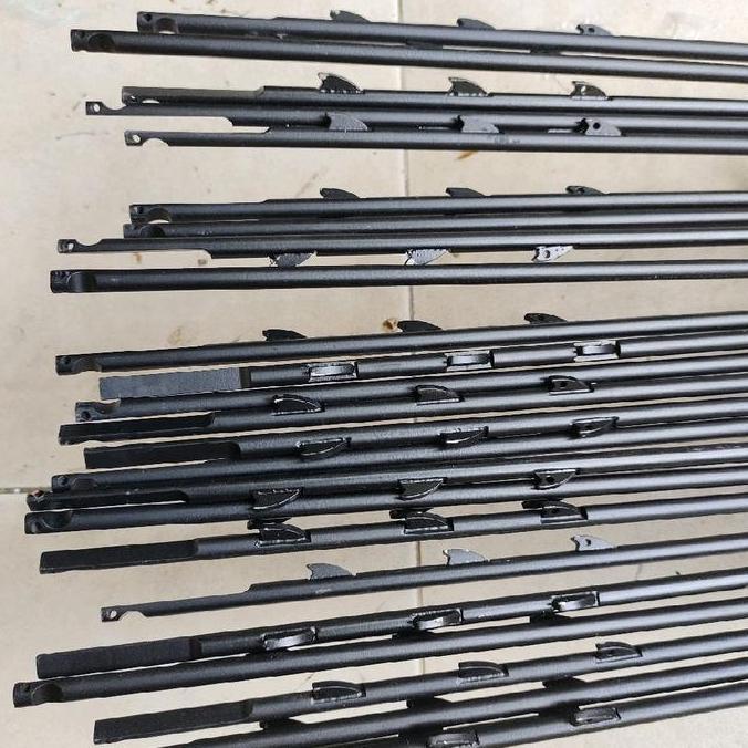 BEBAS ONGKIR - PADOX 7mm shaft baja hitam 150cm speargun selam freedive spearfishing 7mm spring stee