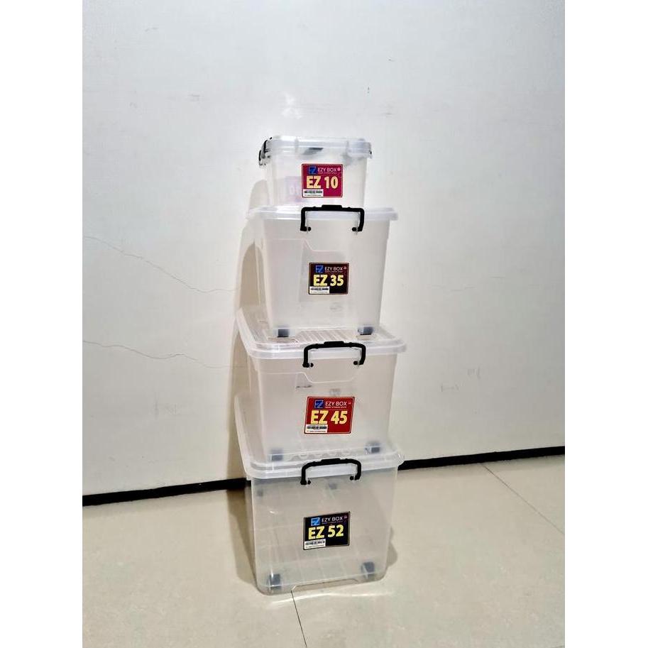 Container Box EZY 52L Bening / Box transparan