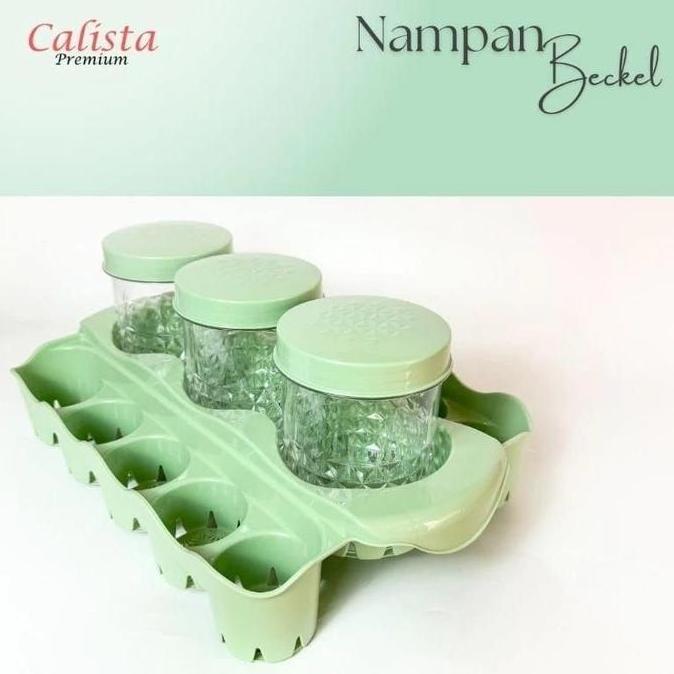 CALISTA TOPLES SET RAK AQUA NAMPAN BECKEL TOPLES KOMBINASI CALISTA PREMIUM WADAH AIR GELAS + 3 TOPLE