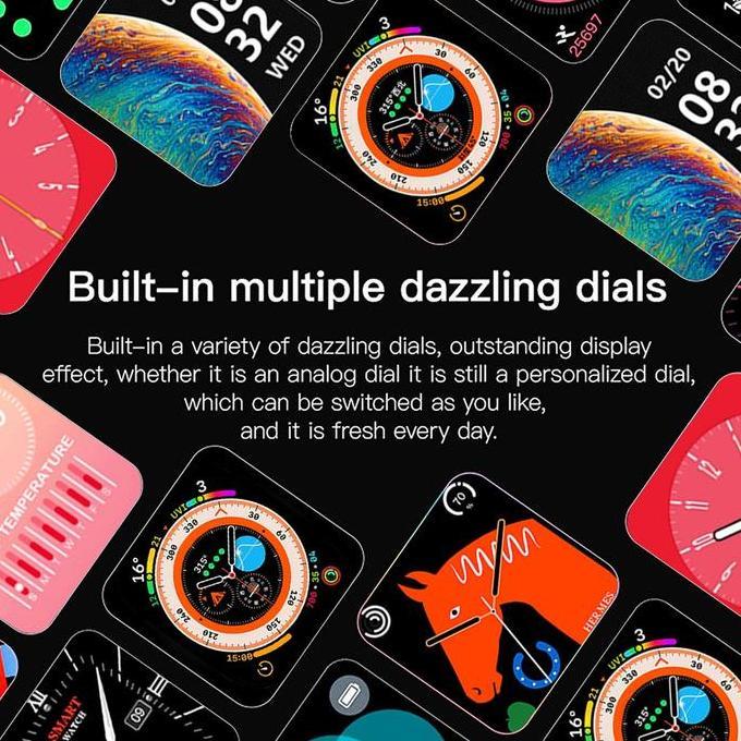 INONE 1.99'' IPS Full Touch Screen Smartwatch for Android & iOS