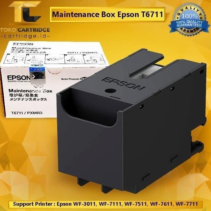 Maintenance Box Printer Epson T6711 C13T671100 Pxmb3 L1455 Wf7611 7611