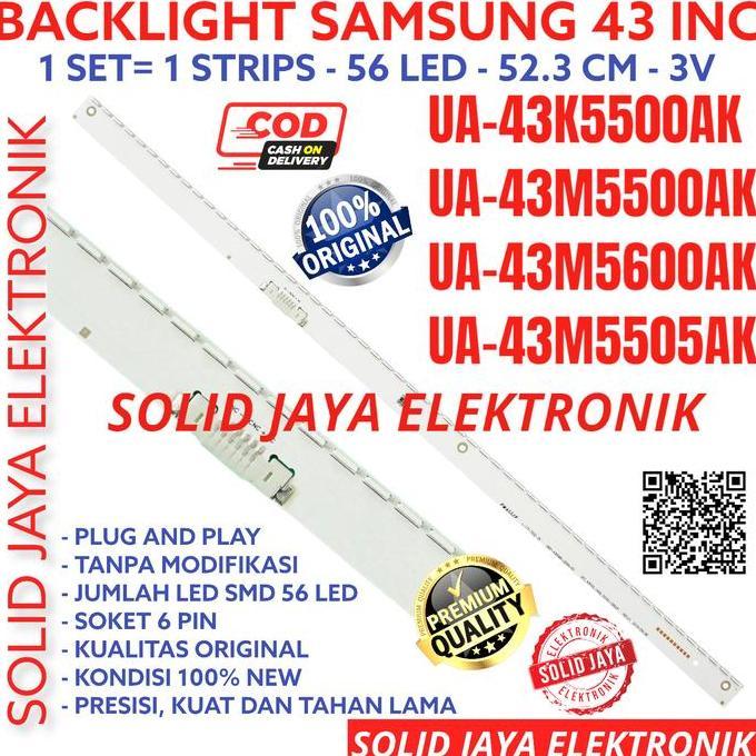 SALE - BACKLIGHT TV LED SAMSUNG 43 INC UA 43K5500 43M5500 AK 43K LAMPU BL IN