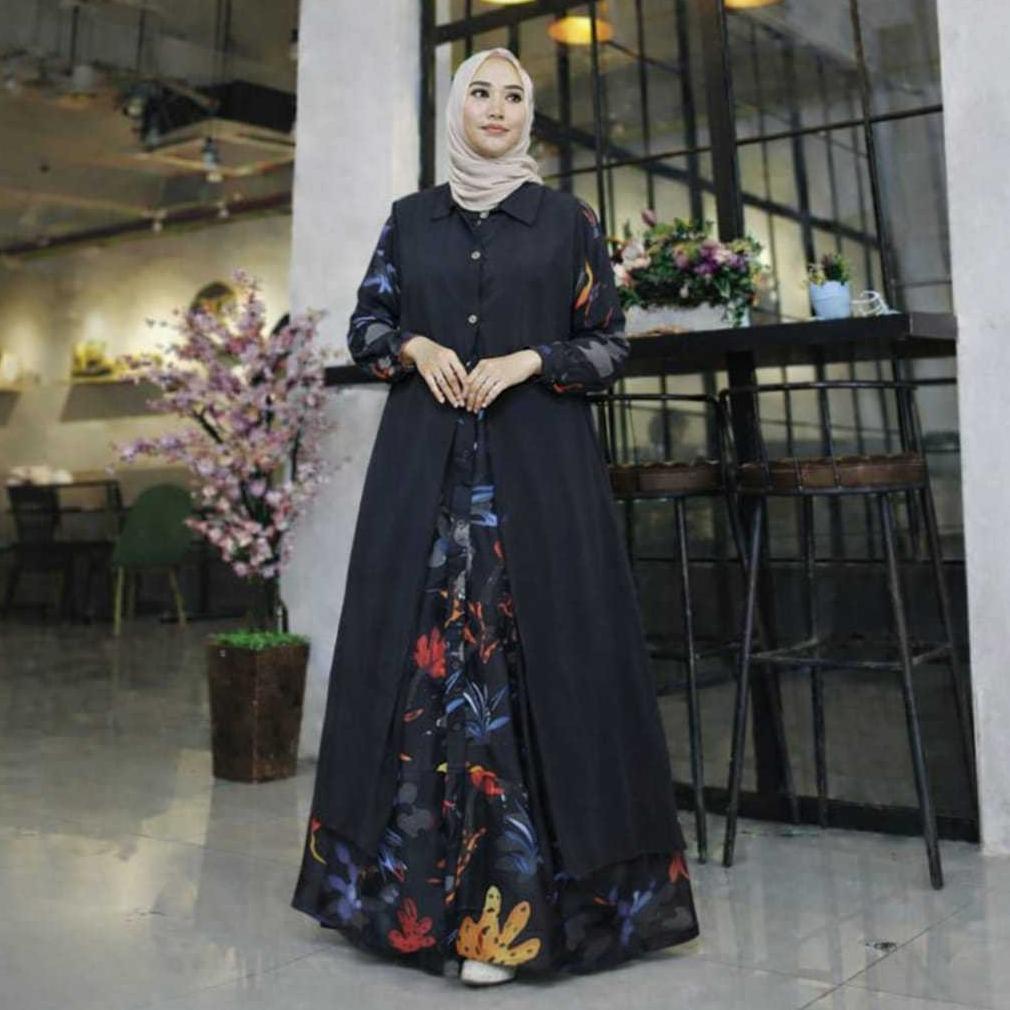 BRAND NEW GAMIS ROMPI LEPAS PASANG WANITA JUMBO INNER MUALIMAH CERUTY BEBYDOLL  SUPER JUMBO PLUS OUT