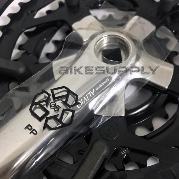 Promo Crank Set Sepeda Merk Shimano Alivio FC - MC10 Japan Via NOS Vintage Jadul Triple 3 Speed (Cra