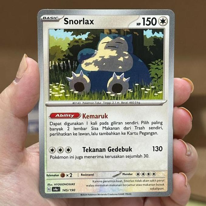 Kartu Pokemon Indonesia - Harta Berkilau - Snorlax 145/190