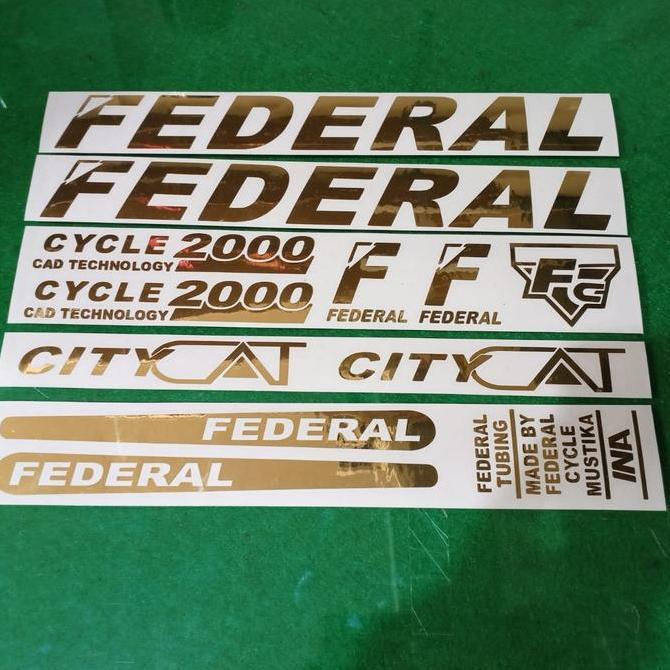Promo Cutting Sticker Sepeda Federal City Cat Panjang 25Cm 1Set Oracal Stiker Mtb Federal Cod