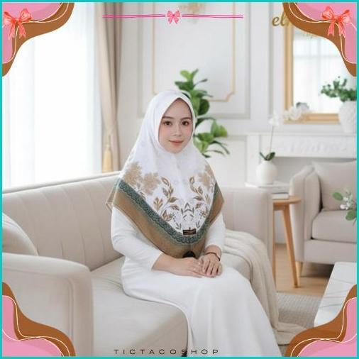 Hijab Instan Bergo Motif Bunga  Printing Jersey Zoya