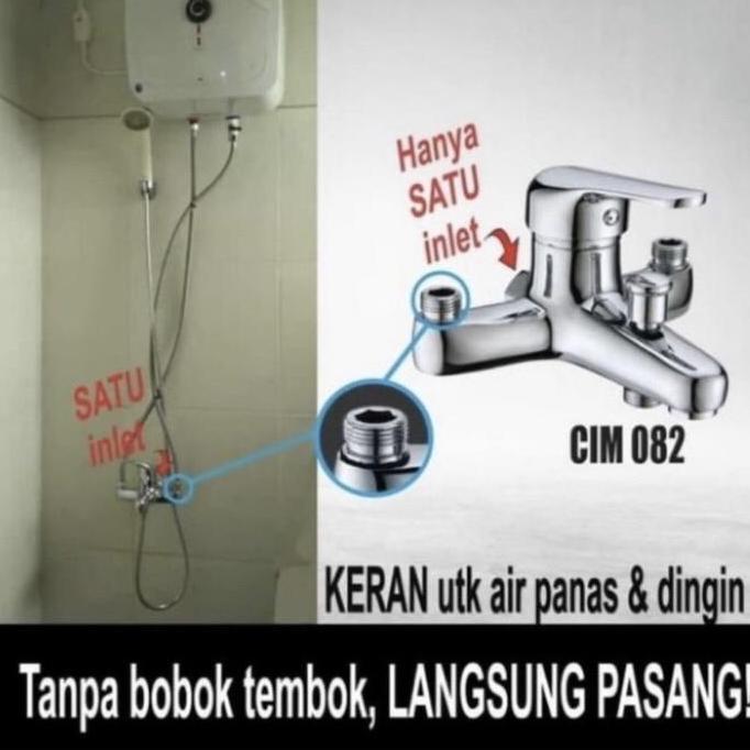 Waterwagen- Cello Keran Bathtub Air Panas Dingin Kran Mixer/Mixing Keran Mixer Tanpa Bobok Cello Cim