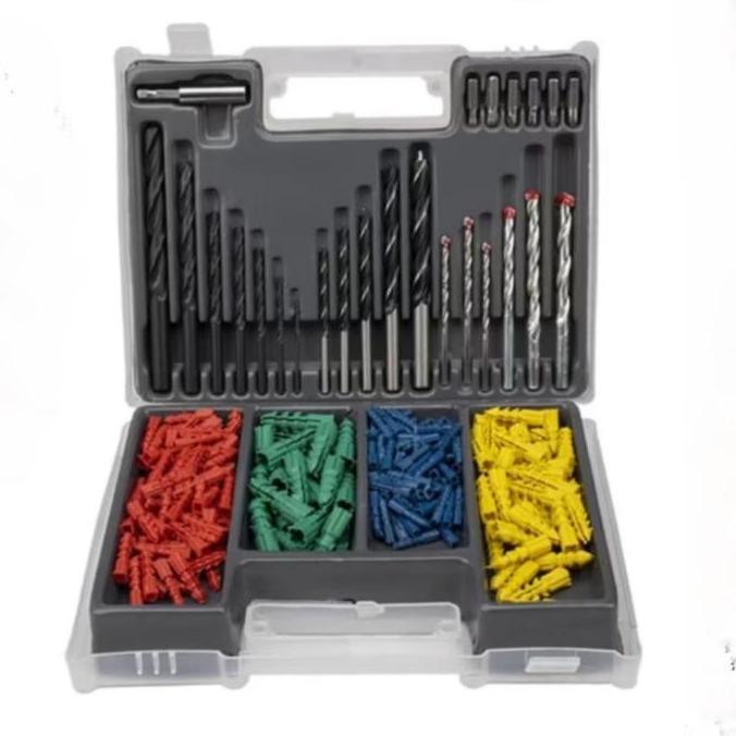 Ready Mata Bor 300 Pcs Set Mata bor besi baja asli- Mata Bor Besi Kayu Beton - Mata Bor