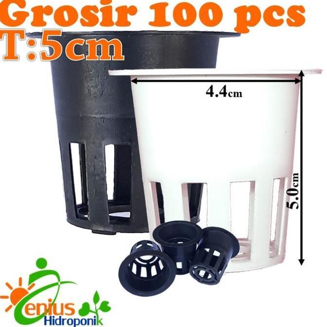 Abcd- Grosir 100Pcs Netpot 5Cm / Net Pot Hidroponik / Netpot Hidroponik