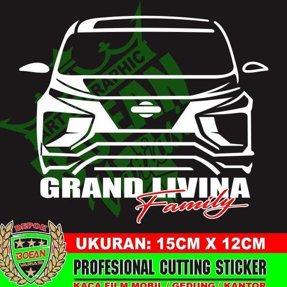 Cutting Sticker Grand Livina Sticker siluet mobil grand livina new