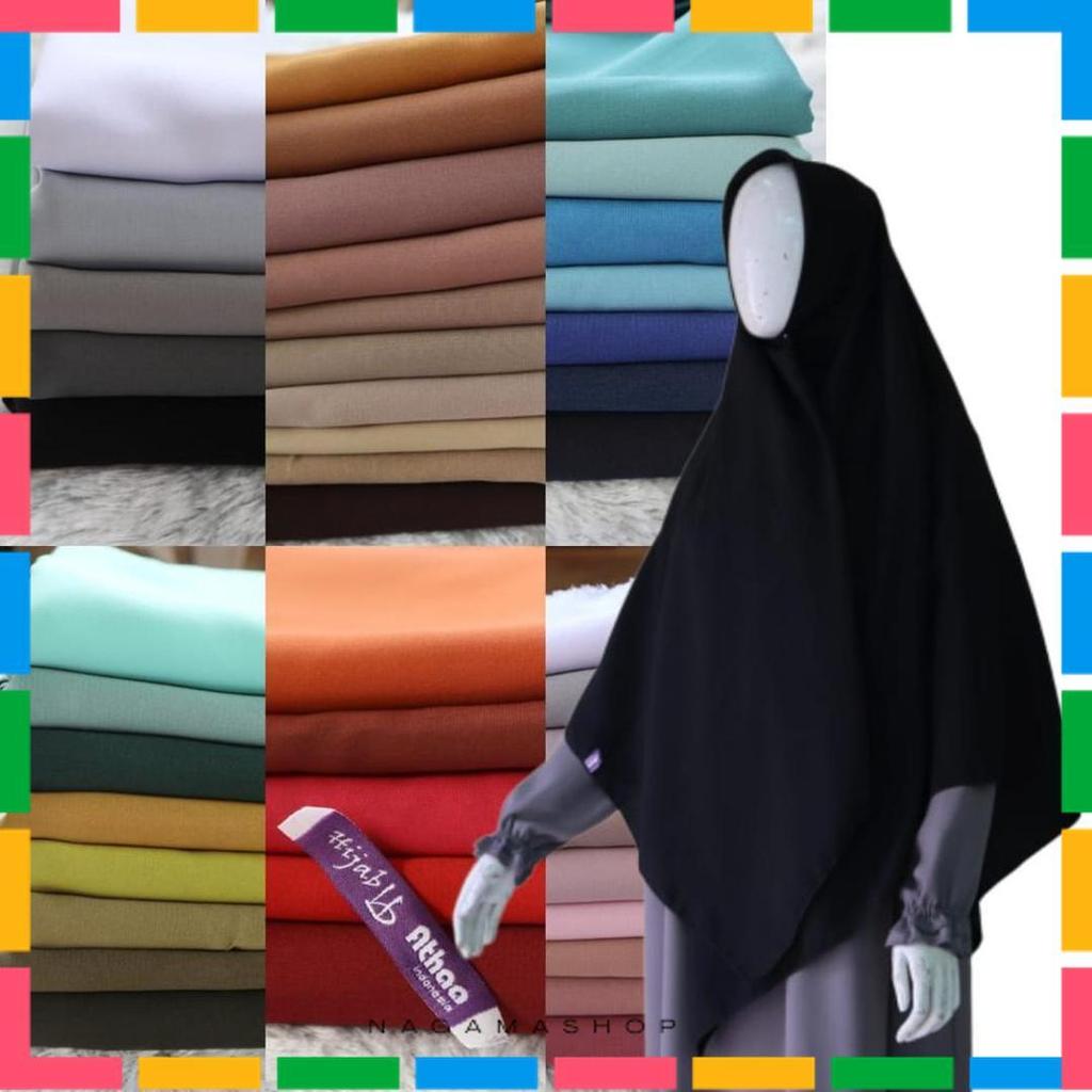 Jilbab Segiempat Wolfis / Khimar Segi Empat Wolfis Polos 120 X 120