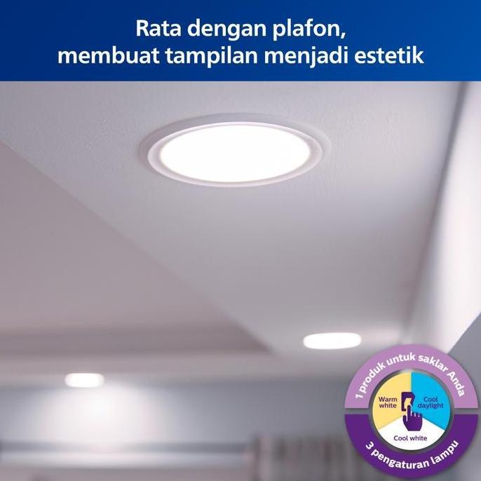 Murah Philips Lampu Radiantline Downlight Sceneswitch 13W D125 3 Warna