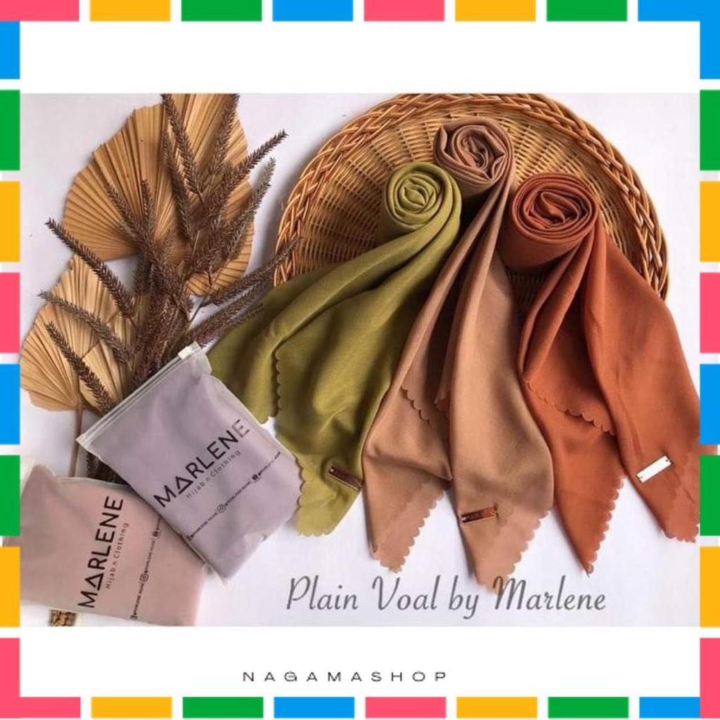 Marlene - Hijab Voal Square Segi Empat Polos Premium (Batch 2)