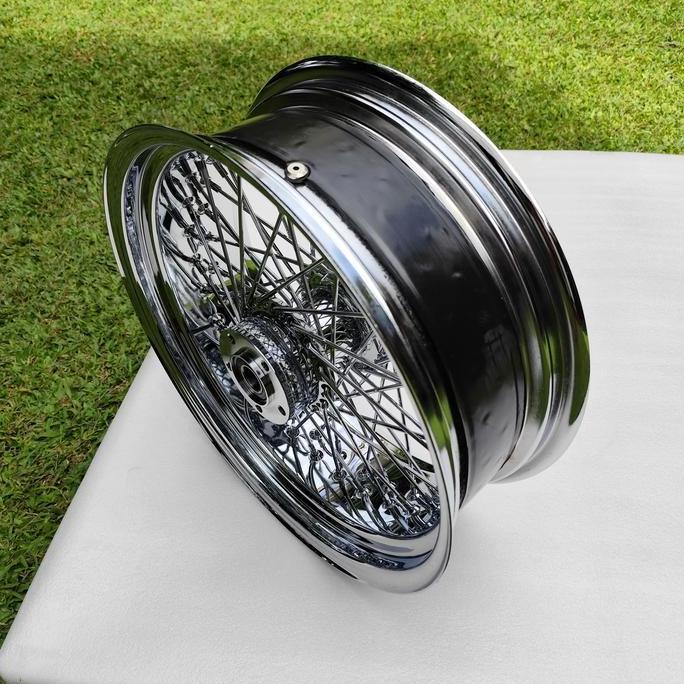 velg jari jari tubeless Harley Davidson  17*6 belakang 60 spoke