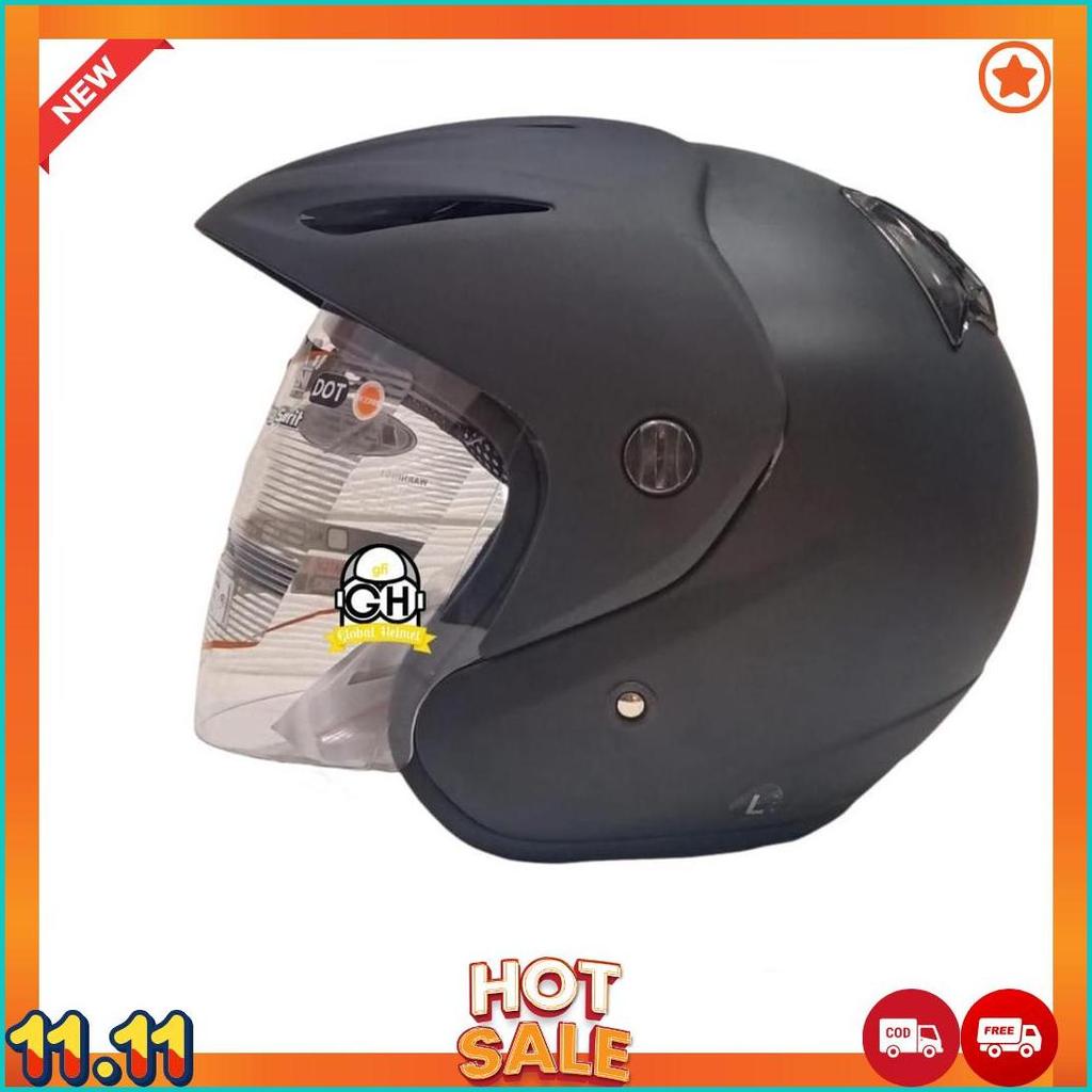 Helm Ink Cx 22 Black Matt Original Helm Ink Cx22 Hitam Doff Helm Ink Topi Asli Ori Garansi Sni [H2]