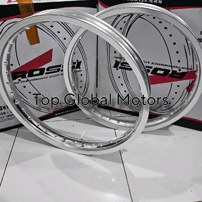 Velg VRossi Silver Ring 17 dan 18 Sepasang Semua Motor Motorcycle