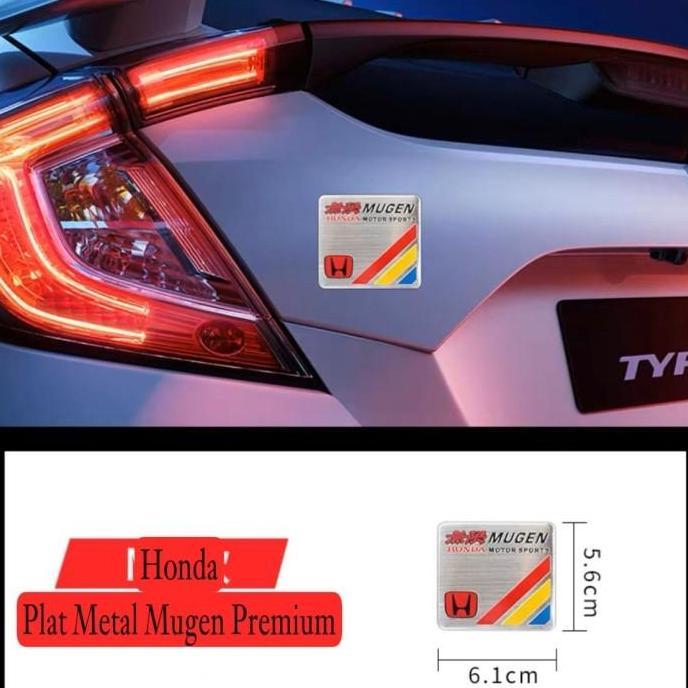 Emblem 3D Alumunium Honda Mugen Power CRV HRV BRV Mobilio Brio Jazz