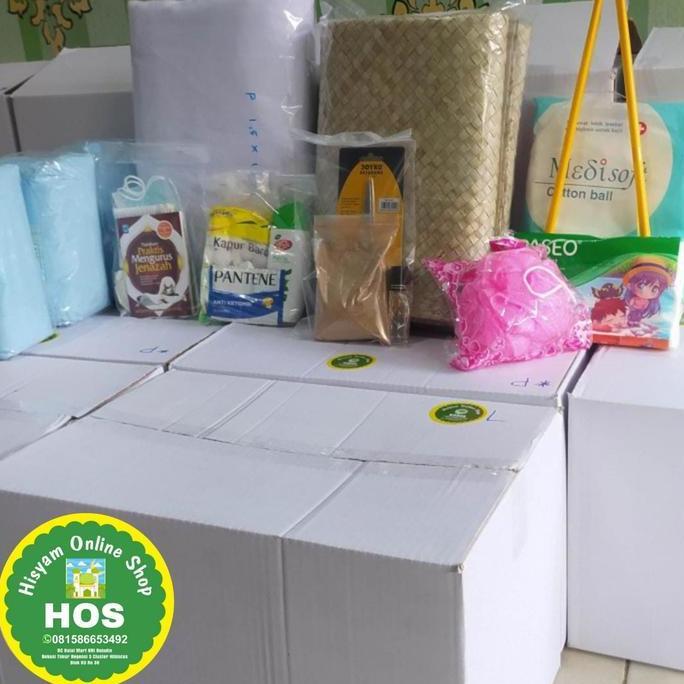 Set Lengkap Perawatan Jenazah |Kain Kafan Premium| Perempuan