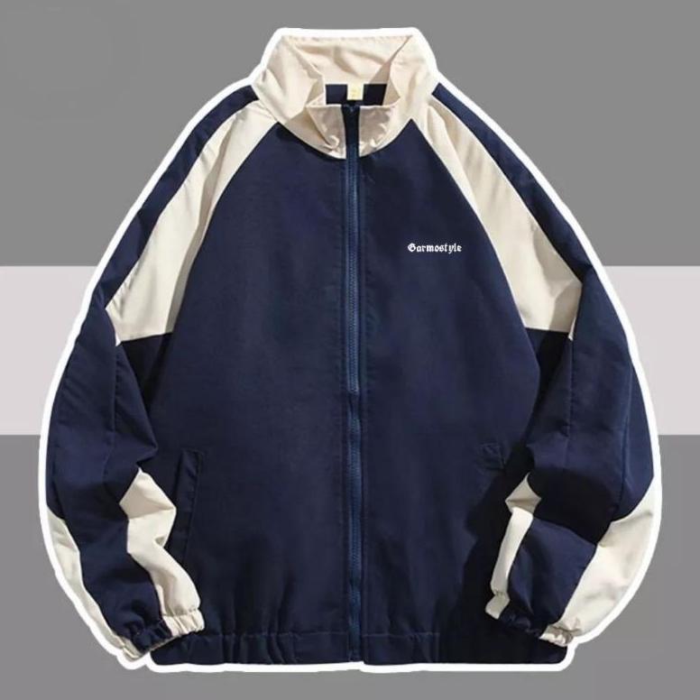 Original Varsity Jacket Vintage Soft Parasut Waterproof Mantel Pria Wanita M L Xl Xxl