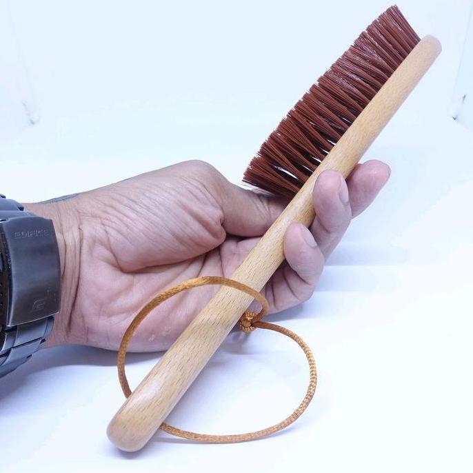 Sikat Rambut Neck Brush Kayu Cukur Rambut Barbershop Sisir