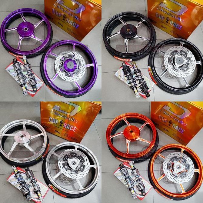 Paketan Velg Velek Velk Racing Palang Bintang Delkevic DND 5 Star D55 Aerox New old 155 Ring 17 160 