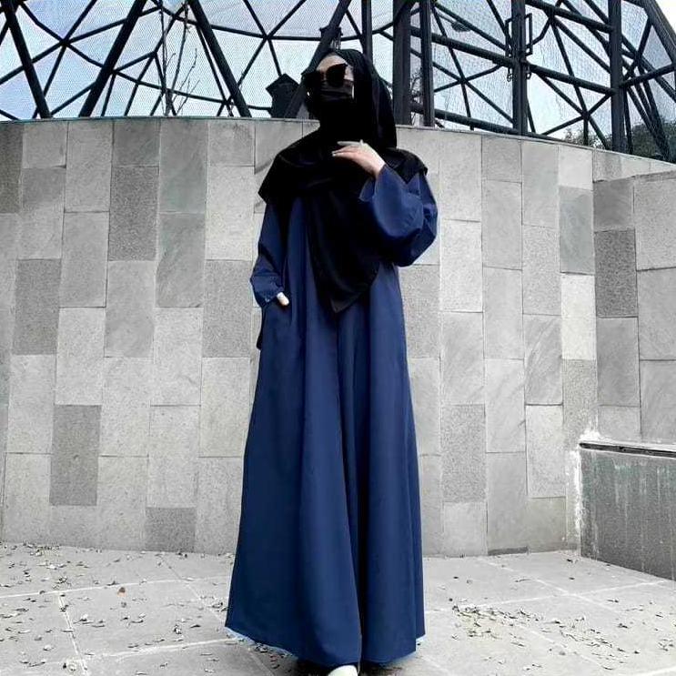 sale Gamis Abaya Polos Wanita Abaya Turkey Baju Umroh Wanita  Basic Abaya Polos Fashion Muslim Abaya