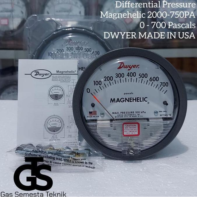 DWYER MAGNEHELIC 2000-750PA | MAGNEHELIC 0 - 700 PASCALS DWYER USA