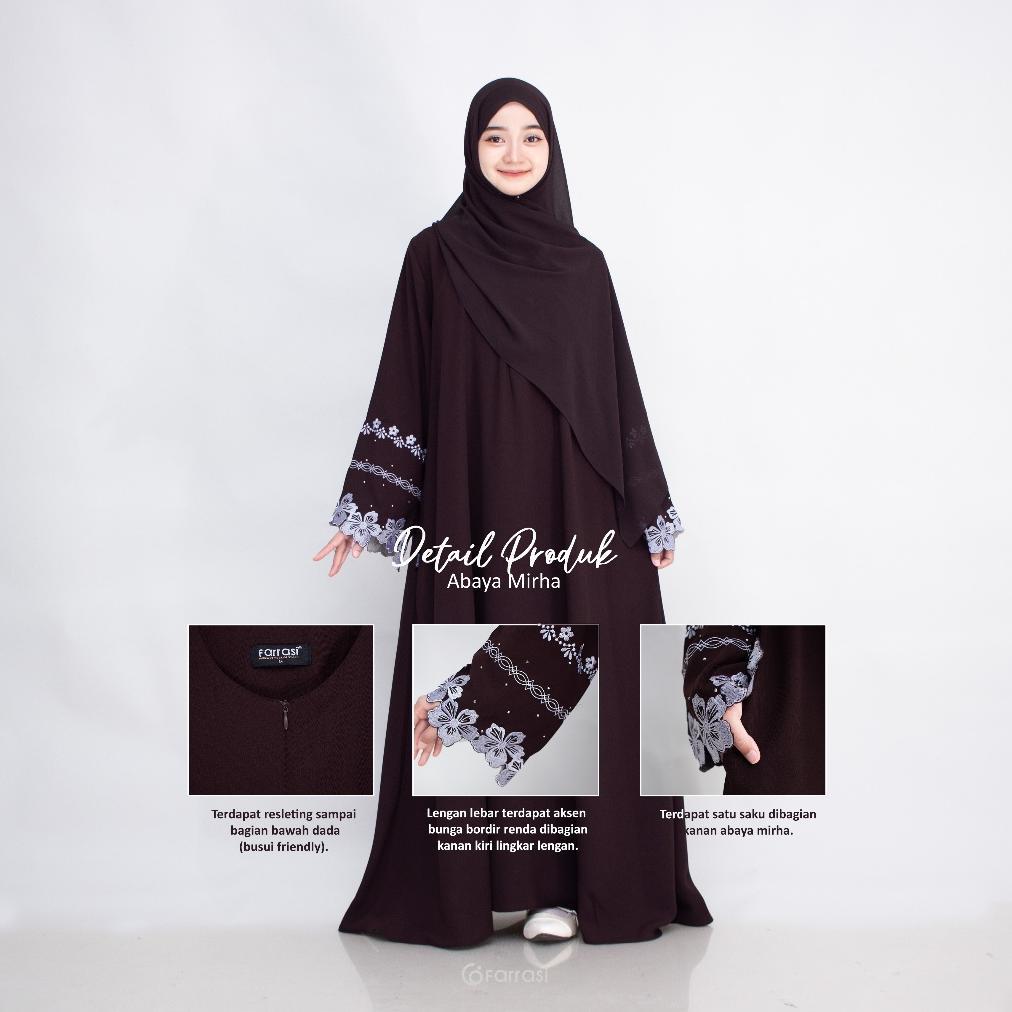 HOT DEALS Farrasi Abaya Mirha / Abaya Motif bunga