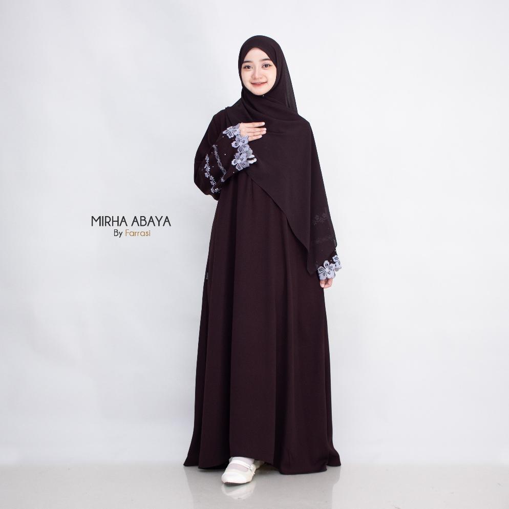 HOT Farrasi Abaya Mirha / Abaya Motif bunga