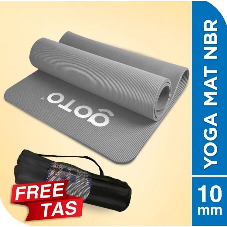 promo matras yoga anti slip yoga mat gym workout alas olahraga tebal 10 mm