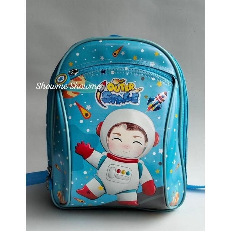 Flash Sale SHOWME TAS ANAK SEKOLAH - TAS RANSEL PAUD PREMIUM GAMBAR BUSA KAKU - KEKAR - KARAKTER - H