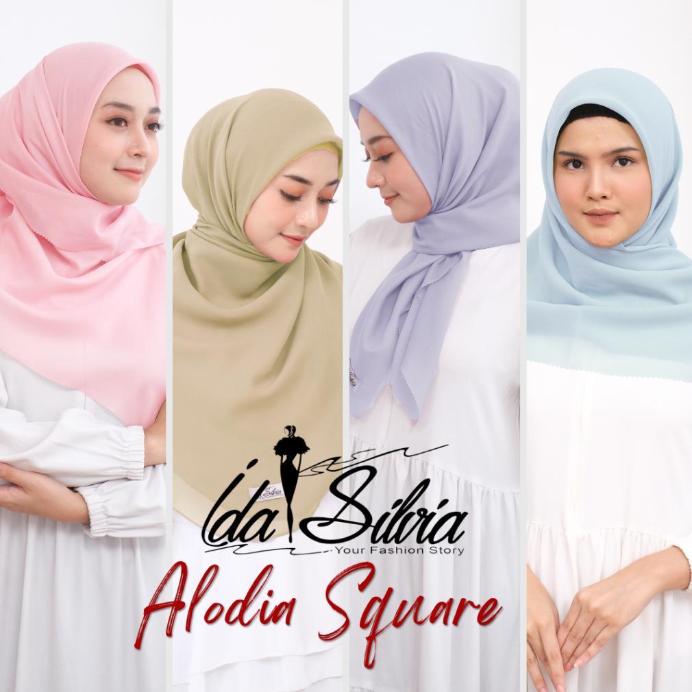 Flash Sale Jilbab Segiempat Kerudung Segi Empat Lasercut Hijab square Premium marun hitam black puti