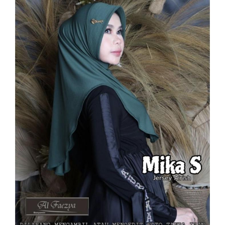 Premium 855 JILBAB AL FAEZYA SOFTPED FLOW POLA OVAL DEX SPORTY NUTUP DADA DEWASA TANGGUNG SIZE S DEW