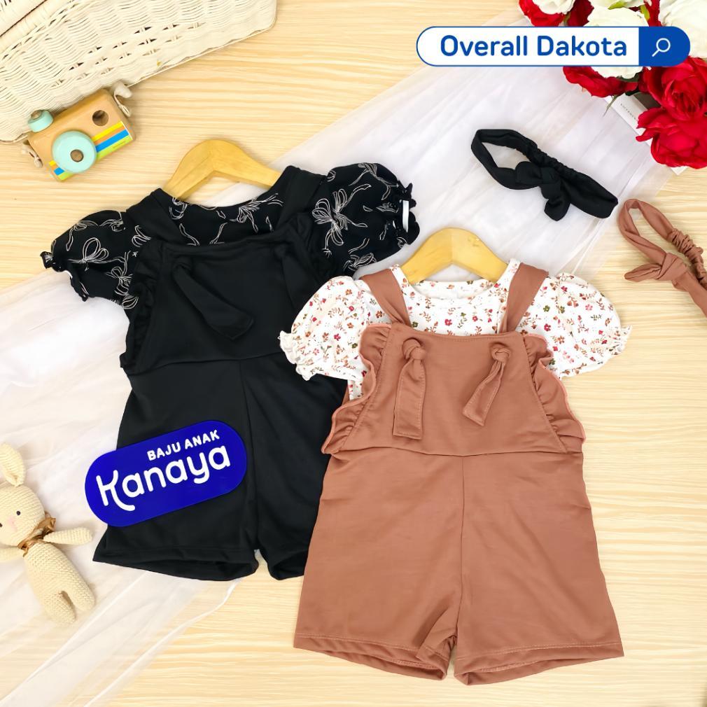 Harga Grosir OVERALL DAKOTA by LITTLE KODA SET BAJU BAYI 3 in 1 INCLUDE HEADBAND 3-18 BULAN