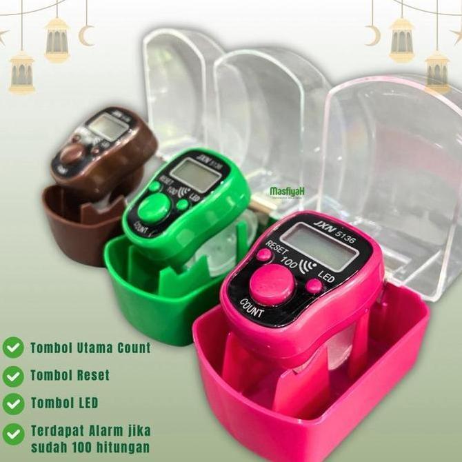 Murah (1LUSIN) TASBIH DIGITAL ALARM LED BOX JXN 5136 TASBIH DIGITAL PREMIUM TASBIH DIGITAL EXCLUSIVE