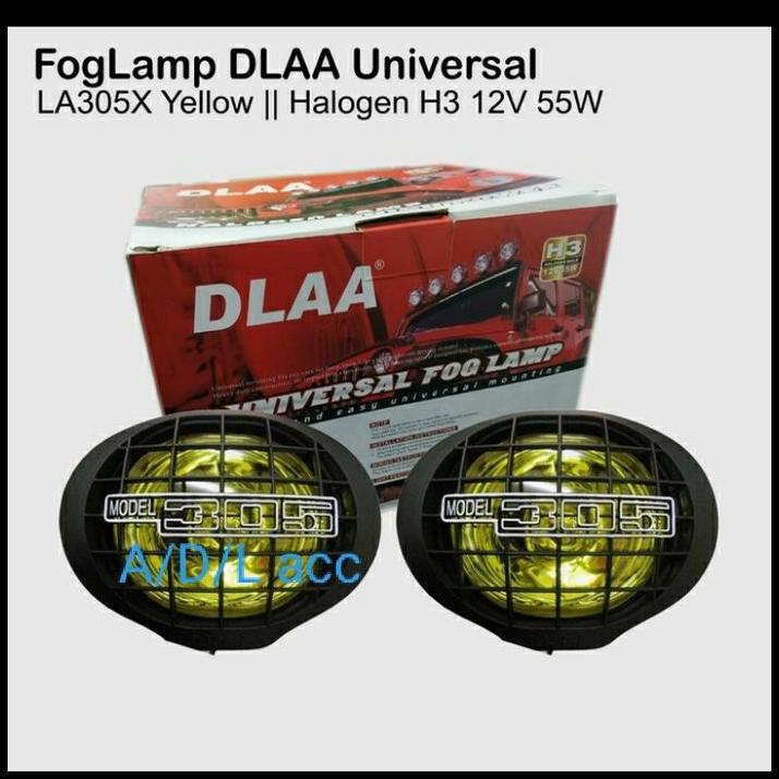 HOT DEAL LAMPU TEMBAK SOROT PENERANG FOGLAMP OVAL KUNING UNIVERSAL LA 305 