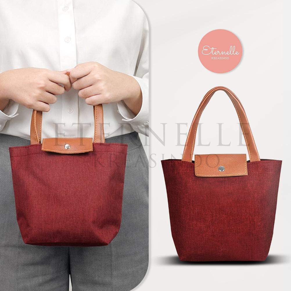 Premium [100% Foto Asli]  Tas Toscano Tutup Kancing / Tas Jinjing Wanita Souvenir / Tas Tangan Wanit