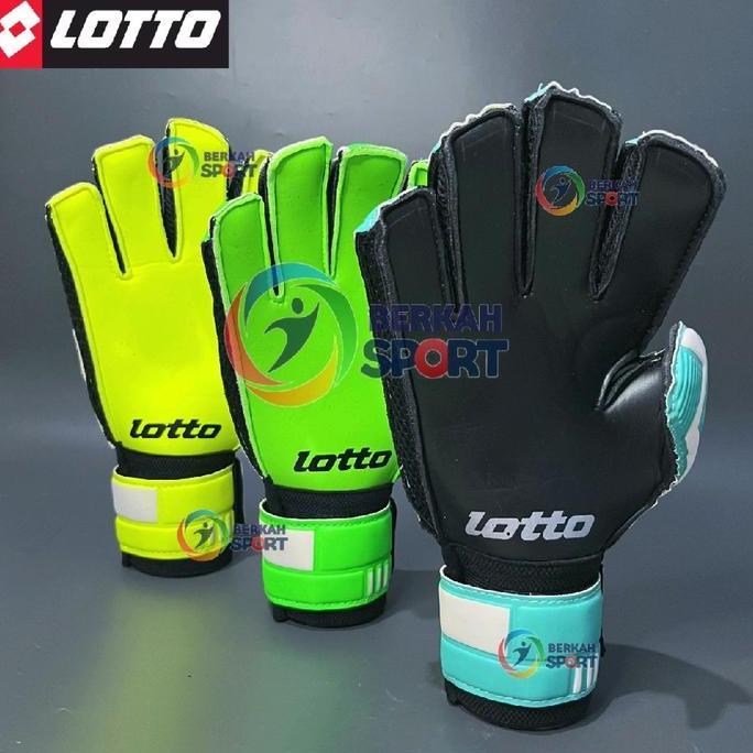 Sarung Tangan Kiper Dewasa LOTTO Latex Tebal Dengan Tulang Nyaman RAM