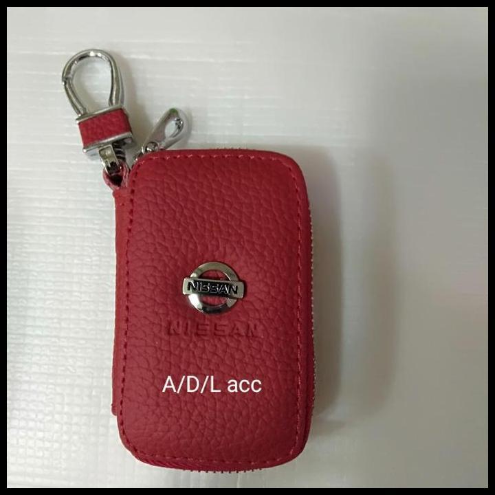 TERBARU DOMPET STNK PLUS GANTUNGAN KUNCI LOGO NISSAN WARNA MERAH