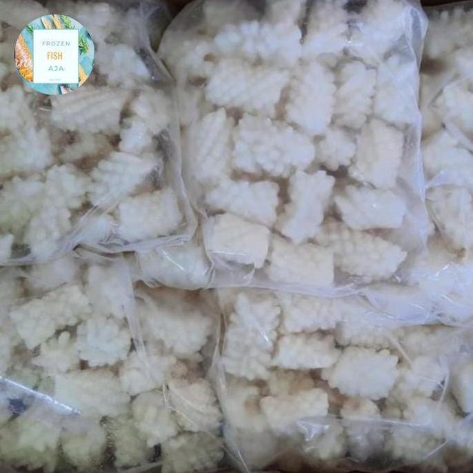 PARDIONSSTORE - CUMI FLOWER / FLOWER SQUID/ CUMI KUPAS BERSIH/ CUMI FLOWER FROZEN/ 1KG
