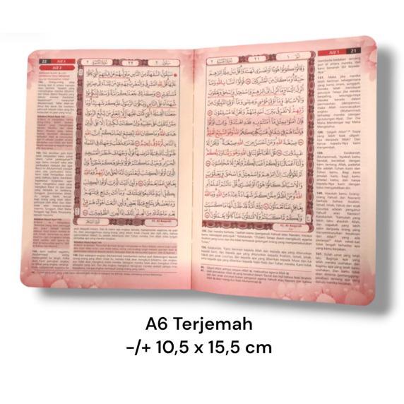 Al Quran Terjemah & Latin Terlengkap Custom Nama Aesthetic Hard Cover