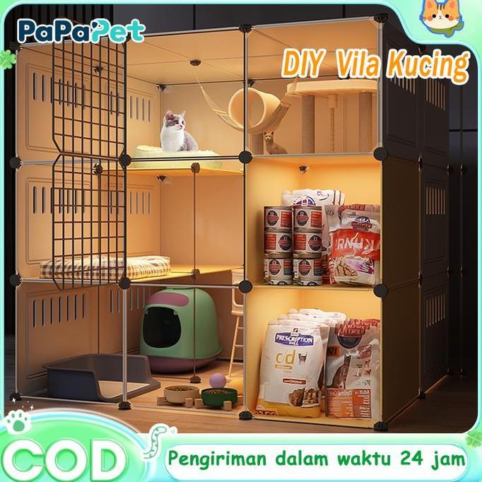 VERNIZCO Kandang Anjing Besar Murah DIYKandang Tingkat Pagar Tinggi PremiumKandang dan anjing Hewan 